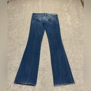 Express womens Stella bootcut jeans sz 6L low rise mid wash blue jeans Y2K retro